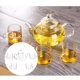 thumbnail image 4 of 1 de , de borosilicato, flor, adorno resistente al calor, colador de estufa, , tazas, extraíble, para - D D, 4 of 9