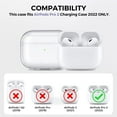 thumbnail image 2 of AmPm Clear Airpods Pro 2 Case Soft TPU Protective Covers Come with Hand Strap Compatible with Apple AirPods Pro 2 2022 (Clear), 2 of 7