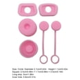 thumbnail image 3 of Tapón Antiderrames para Antifugas Silicona Color Rosa 6 Uds., 3 of 3