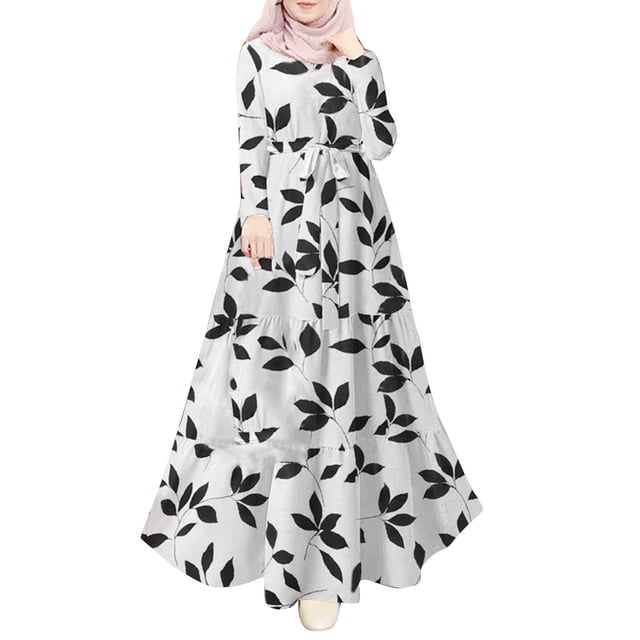 TJAZFJPA Longues Robes d'Été pour Femmes Robe Imprimée Robe Longue Vêtement Robe Nuisette