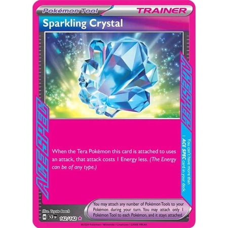 Pokemon Stellar Crown ACE SPEC Rare Sparkling Crystal #142