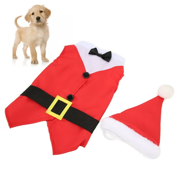 Dog Christmas Costume Breathable Pet Christmas Clothes Soft Wide
