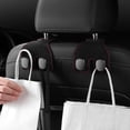 thumbnail image 5 of BIBABLYKE Car Back Seats Hook Storage Hooks for Bags Handbag Purse Headrest Hooks Heavy Duty Double Hook Car Interior Accessories, 5 of 8