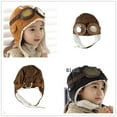 thumbnail image 4 of Faithtur Children's Cap Aviator Goggles Style Soft and Warm Stylish Funny Hat, 4 of 5