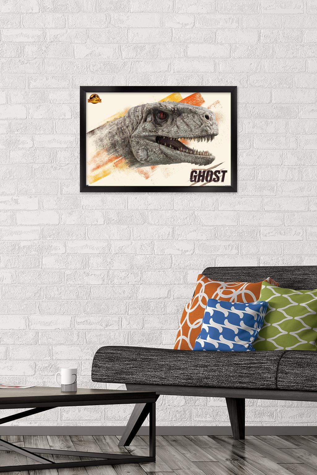 Jurassic World: Dominion - Ghost Wall Poster, 14.725" x 22.375" Framed