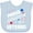 AE-Light Blue, variant on Inktastic Proud Grandson of a Veteran Veterans Day Boys Baby Bib