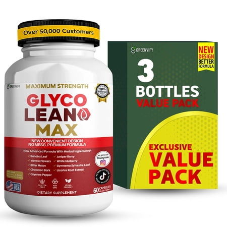 GreenVify GlycoLean Max Metabolic Support Supplement – Supports Blood Sugar Balance & Daily Wellness