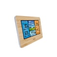 thumbnail image 2 of Pantalla LCD en color Estación meteorológica Pronosticador Termómetro inalámbrico Higrómetro digital con sensor Reloj despertador AweSitey HA001229-01B, 2 of 6