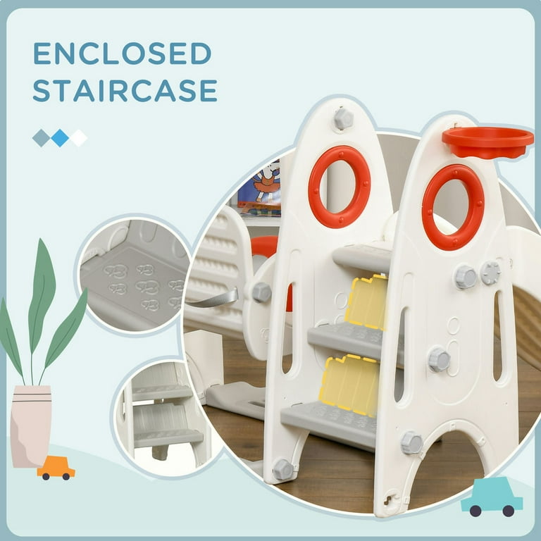 yunn⭐︎kids LIFE Kadyn Kids Slide, Toddler Swing Set, 4 in 1 Toddler