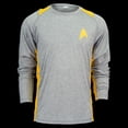 thumbnail image 4 of Brainstorm Gear Unisex Star Trek Long-Sleeve Running Shirt - Gold / Small, 4 of 11