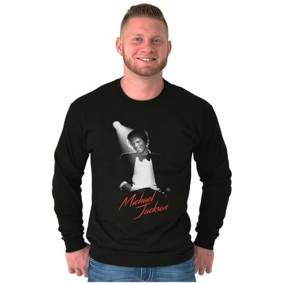 Michael Jackson King of Pop Spotlight Long Sleeve TShirt Men Women Brisco Brands S