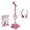 Pink, variant on Karaoke Microphone with Adjustable Stand for Kids,Standing Mic for Portable Singing, Retractable Headset for Music Sing-along,Flashing Stage Light Base for Aged 3-6 Boys Girls (Pink)