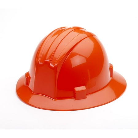 

Mutual Industries Ratchet Suspension Full Brim Hard Hat Orange (50210-45)