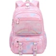 thumbnail image 1 of Girls School Backpack Cute Daypack Rainbow Book Bag Pink School Bag, 1 of 5