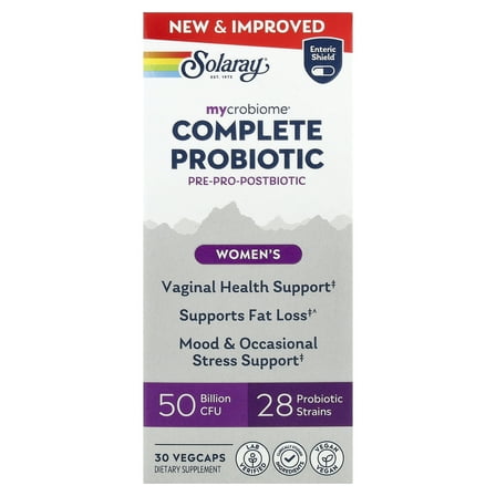 Solaray Mycrobiome®, Complete Probiotic, Women's, 30 VegCaps