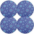 thumbnail image 2 of Coolnut Beautiful Christmas Snowflakes Placemats Set of 1 Non-Slip Heat Resistant Dining Table Place Mats Washable Kitchen PVC Weave Table Mats Home Decor Gifts, 2 of 7
