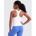 thumbnail image 2 of CRZ YOGA Girls Butterluxe Double Lined Racerback Tank Tops High Neck Dance Yoga Athletic Casual Kids Teen, 2 of 6