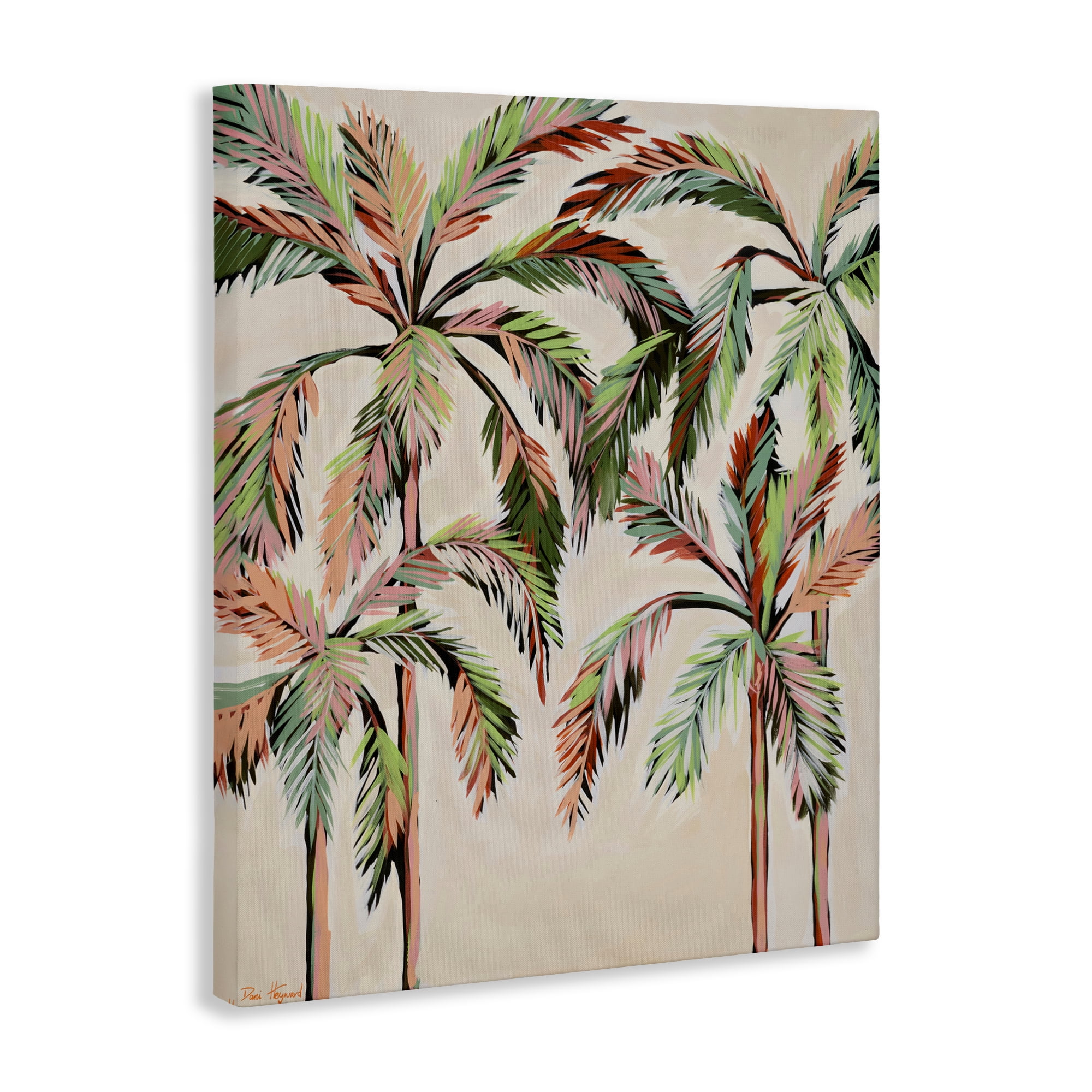 Stupell Industries Blushing Palm Tree Canopy Canvas Wall Art, design by Dani Heyward