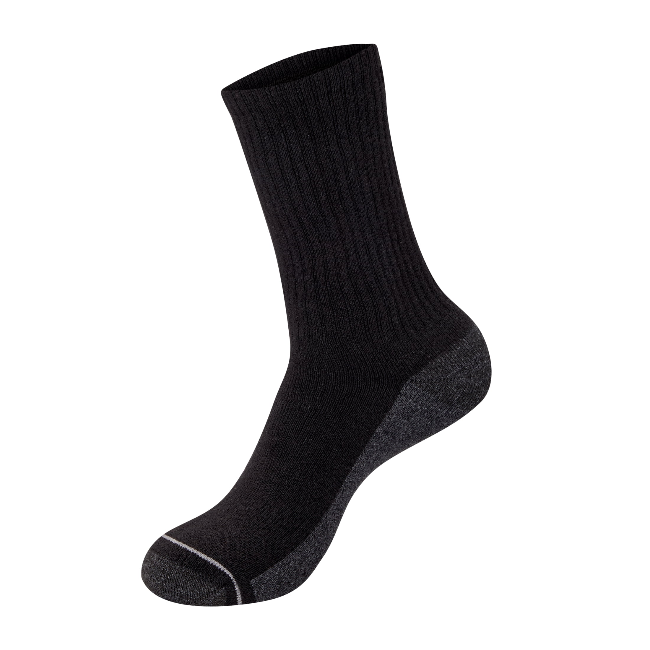 Hanes Mens Crew Socks Pack, 10-Pack, Max Cushion Moisture-Wicking Sock