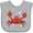 AC-Heather Grey, variant on Inktastic Gideon's Crab Boys Baby Bib