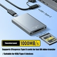 thumbnail image 3 of Aluminum CFE B Card Reader With 10Gbps USB 3.2 Type C Interfaces For Photographers And Video Editors, 3 of 18