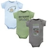 Hudson Baby Cotton Bodysuits, Bugs 3-Pack, 3-6 Months