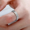 thumbnail image 3 of SEPARQI Titanium Mens Wedding Band CZ Comfort Fit Ring Gift for Husband Statement Jewelry With White Gift Box Packaging, 3 of 9