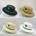 thumbnail image 5 of Ysmooiuy Women Men's Hat Leisure Hat Outdoor Sunscreen Wide Brim Sunshade Straw Hat Beach Hats Multi Color, 5 of 9