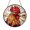 Acrylic 3.5 Inch, variant on Country Chicken Farmhouse Stained Glass Style Window Hanging, Decorative Rustic Glass Art Panel