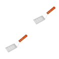 thumbnail image 1 of ZheElen Spatule en Métal Robuste pour Poêles et Grilles en Fonte Large Gamme d'Applications Acier Inoxydable A 2Set, 1 of 6