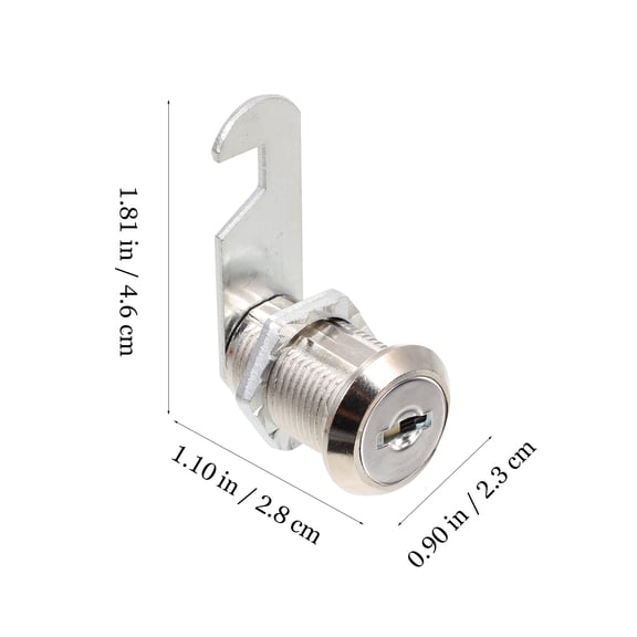 LOLIPPYY 4-Pack Multi-Color Iron Cylinder Cam Locks with Keys for Storage Units, Security Lock Set for Cabinets and Drawers