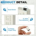thumbnail image 3 of Manual Resettable Fuse, 32V DC 25A E79 Low Profile ATC/ATO Manual Blade Circuit Breaker Reset Fuses for Car, Truck, RV, SUV, Marine, Boat, Motorcycle, Pack of 4, 3 of 6
