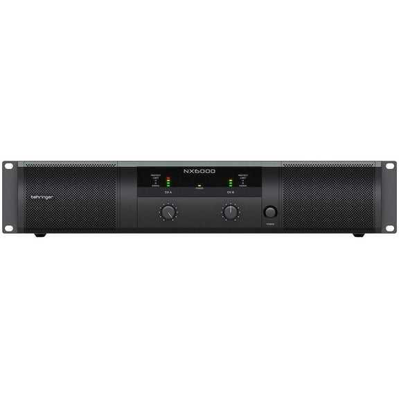 Behringer Ultra-Lightweight 6000-Watt Class-D Power Amplifier with SmartSense Loudspeaker Impedance Compensation