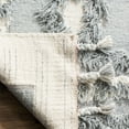 thumbnail image 4 of SAFAVIEH Kenya Charla Braided Abstract Fringe Area Rug, Grey/Ivory, 9' x 12', 4 of 7