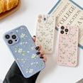 thumbnail image 4 of Compatible with iPhone 14 Pro Case for Girls Women, Floral Flower Pattern Design Silicone Case, Slim Shockproof TPU Protective Bumper Case Cover for iPhone 14 Pro 6.1 inch,Grey, 4 of 7