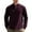Wine, variant on gbyLJF Men's Quarter Zip Pullover Casual Long Sleeve Base Layer Loose Comfy Small Checkered Jacquard Stand Up Collar Top
