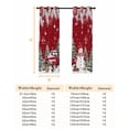 thumbnail image 6 of Fsddascl Red Christmas Blackout Curtains for Bedroom/Living Room, Thermal Insulated Kitchen Curtains, Xmas Snowman Truck Tree Balls Grommet Darkening Window Treatment Drapes 52"x72"x2, 6 of 6
