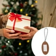 thumbnail image 4 of Unique Bargains 1 Pc Oval Elastic Cord Luggage Tag for Travelling Brown Polyurethane, 4 of 5