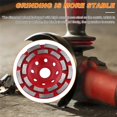 thumbnail image 4 of Diamond Cup Grinder Wheel Double Row Cup Disc for Grinding and Polishing Stone Metal Processing Cutting Wheel 115mm, 4 of 5