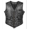 thumbnail image 2 of Men's Buffalo Hide Leather Vest With Holster, 2 of 5