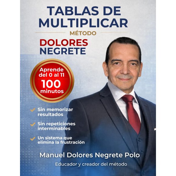 Tablas de multiplicar Método Dolores Negrete Edición en español