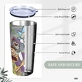 thumbnail image 6 of Rick And Morty Car Cup With Straw 20oz Stainless Steel Tumbler Push-Pull Lid Sports Water Bottle Insulated Travel Cup, 6 of 9