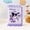 Purple, variant on PU soft stress relief notebook, cute cartoon notebook, color page notes
