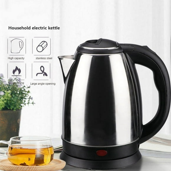 Aqestyerly Stainless Steel 2L Electric Kettle Household Electric Kettle Automatic Power off Kettle Health Kettle Smart Home