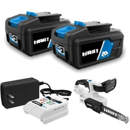 HART 2-Pack 20-Volt 4ah Batteries and Pruning Saw