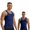Navy, variant on QSAWXQZ Men's Seamless Compression Tank Sleeveless Crew Neck Tummy Control Slim Body Shaper M