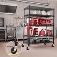 thumbnail image 4 of M MZG Estantería de Garaje Estantes Anchos de Almacenamiento 5 Niveles Estantes de Metal 4000 LBS Estante de Utilidad Ajustable de Alta Resistencia Negro 23.6" D x 53.1" W x 73.6" H, 4 of 7