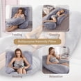 thumbnail image 5 of Full body pillow, suitable for sleep cooling, U-shaped pillow, with detachable and washable features, 5 of 6