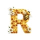 thumbnail image 1 of Colgante acrílico de abeja con 26 letras, colgante decorativo de abeja con letras acrílicas para el hogar, 1 of 2