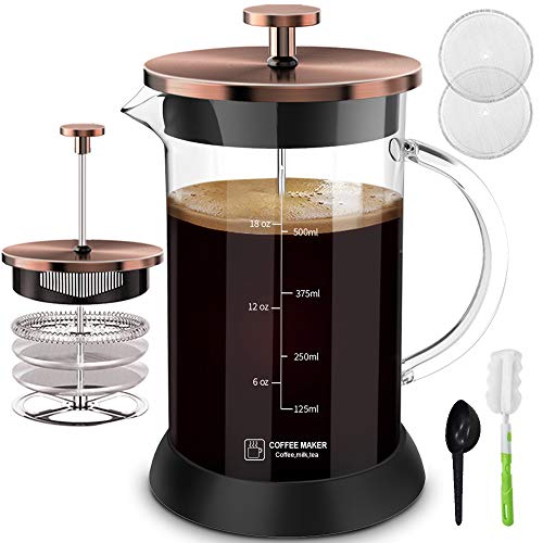 Coffee Maker Glass 20oz, French Coffee 